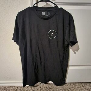 Creative Society Black T Shirt Palm Tree Graphic Large Cotton Men